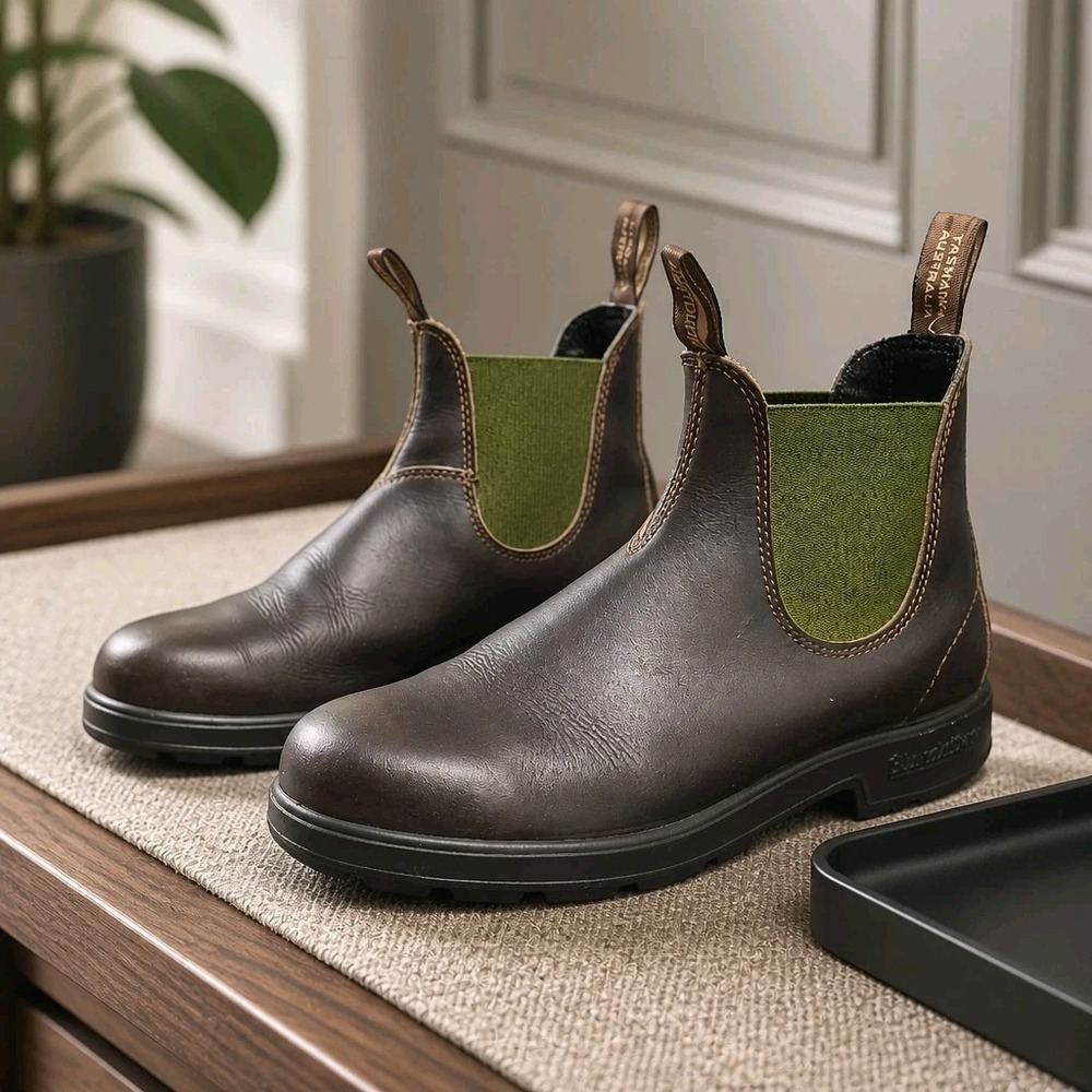 Blundstone Original 519 Chelsea Boot Stout Brown / Olive EU 41/ US Mens 8/ L 10